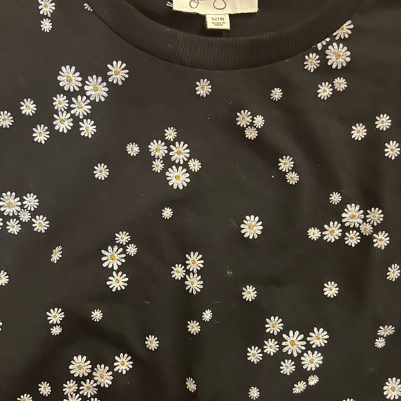 Jessica Simpson Floral Black and White Youth 2-Piece Set - Picture 4 of 4